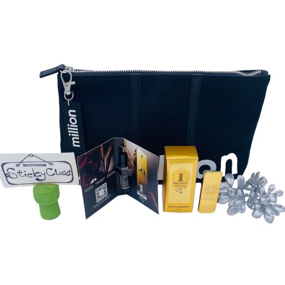 Paco Rabanne Other - Paco Rabanne 1Million Gift Set - 3pc, Toiletry Pouch, Mini, Sample - NEW